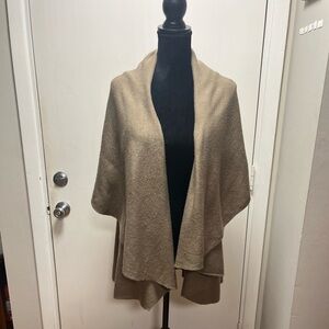 Brown LOOK Wrap Sweater One Size